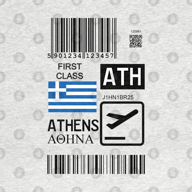 Athens Greece travel ticket by Travellers